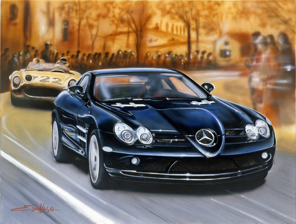 Mercedes SLR (2007) - 100x70cm - Private collection Italy