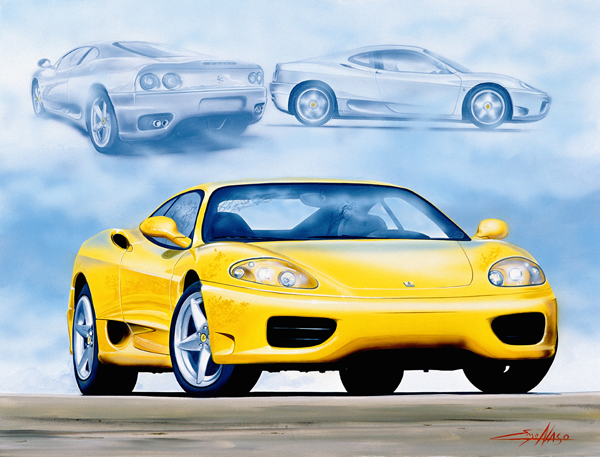 Ferrari 360 Modena (2002) - 50x70cm - Ferrari Owners'site