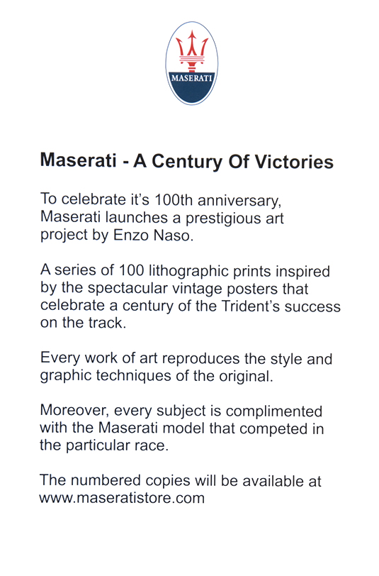 Litografie Maserati